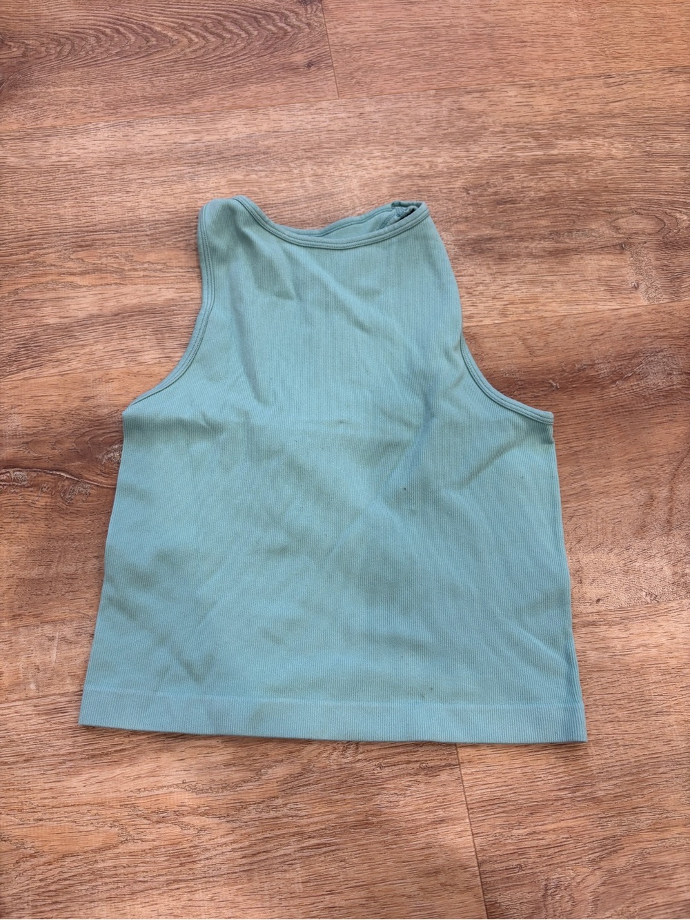 Free People Seafoam Ribbed High Neck Tank
